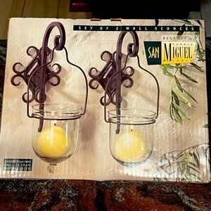 San Miguel Wall Mounted Candle Lamps